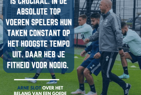 Conditie training voetballers Feyenoord
